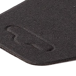空白の厚紙のネックレスのディスプレイ カード  ブラック  12x4.9x0.03cm  穴：19x7mm&nbsp;CDIS-A004-01B