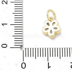 Brass Micro Pave Cubic Zirconia Pendants&nbsp;KK-K417-12G