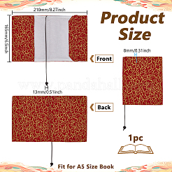 Polyester Book Cover with Bookmark Rope&nbsp;OFST-WH0012-003