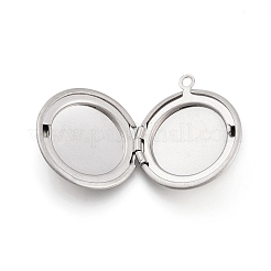 Non-Tarnish 316 Stainless Steel Blank Stamping Tag Locket Pendants&nbsp;STAS-K192-13P