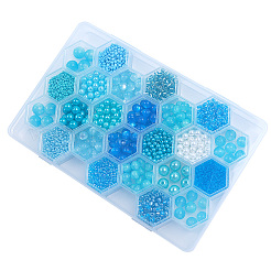 DIY 24 Style Acrylic & Resin Beads Jewelry Making Finding Kit&nbsp;DIY-NB0012-01A