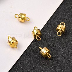 Column Brass Magnetic Clasps with Loops&nbsp;X-KK-M064-G-NR