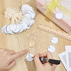 100Pcs Blank Round Paper Price Tags&nbsp;AJEW-BC0010-88B