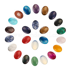 36Pcs 18 Style Natural & Synthetic Gemstone Cabochons&nbsp;G-FW0001-07