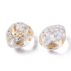 Transparent Spray Painted Glass Beads&nbsp;GLAA-R215-01-B09