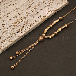 Bohemian Fashion Brass Round Ball Tassel Women's Pendant Necklaces for Daily Wear&nbsp;EG6306