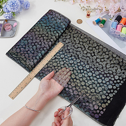 Flower Pattern Polyester Fabric&nbsp;DIY-WH0678-104B