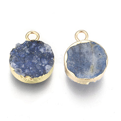Natural Druzy Agate Pendants&nbsp;G-L566-A03
