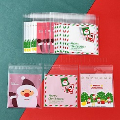 3 Bags 3 Styles Rectangle OPP Cellophane Bags for Christmas&nbsp;OPC-FS0001-01A