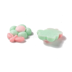 Spray Painted Resin Cabochons&nbsp;RESI-G031-15