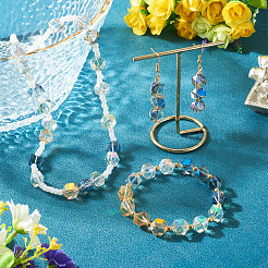 60Pcs 2 Colors Electroplate Glass Beads&nbsp;EGLA-TADJ0001-19A