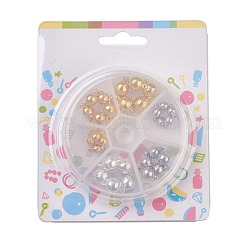 ループ付き真鍮製マグネットクラスプ  ラウンド  ミックスカラー  11.5~16x6~10mm  穴：1.2~2mm  30セット /箱&nbsp;KK-JP0010-08
