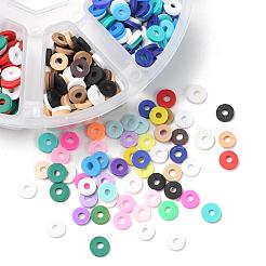 1200Pcs 8 Colors Handmade Polymer Clay Beads&nbsp;CLAY-YW0001-15B