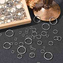 700Pcs 7 Styles 201& 304 Stainless Steel Split Rings&nbsp;STAS-CJ0002-17