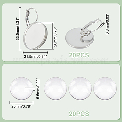 20Pcs 304 Stainless Steel Leverback Earring Findings&nbsp;DIY-UN0055-88