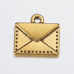 Tibetan Style Alloy Mail Charms&nbsp;LS-PALLOY-EA10712Y-AG