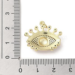 Brass Micro Pave Cubic Zirconia Pendants&nbsp;KK-E092-09G-03