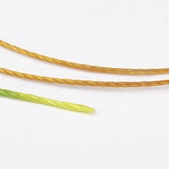 ポリエステル糸  カスタム織りジュエリー作りのために  カラフル  1.2mm  約170m /ロール&nbsp;NWIR-K023-1.2mm-04