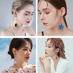 DIY Snake & Leaf Drop Earring Making Kit&nbsp;DIY-SZ0007-59
