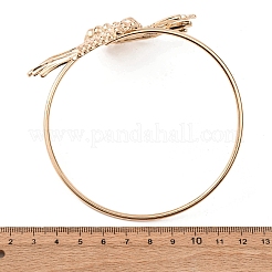 合金カフバングル  女性用ターミナルバングル  ゴールドカラー  巻き貝  内径：3.27インチ（8.3cm）&nbsp;BJEW-Z168-01G-04