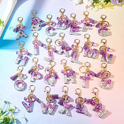 Alloy Resin Heart Keychains&nbsp;KEYC-TADJ0002-01G-R