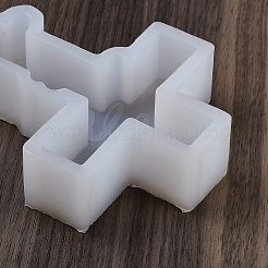シリコンモールド  クロスモールド  ジェッソ樹脂鋳造金型  ホワイト  150x100x31mm  内径：140x84mm&nbsp;SIMO-C016-02A