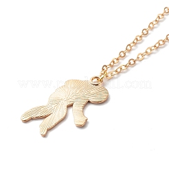Alloy Enamel Astronaut Pendant Necklaces&nbsp;NJEW-JN03622-02