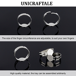 150Pcs Adjustable Alloy Finger Rings Components&nbsp;FIND-UN0001-87