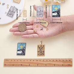 DIY Jewelry Tarot Pendant Necklace Making Kits&nbsp;DIY-SZ0009-78