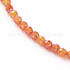 Cubic Zirconia Beaded Necklaces&nbsp;NJEW-JN02618