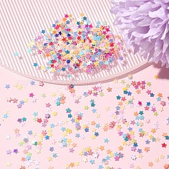 輝くネイルアートグリッター 90g  マニキュアスパンコール  キラキラネイルスパンコール  スター  ミックスカラー  2.5x2.5x0.3mm&nbsp;MRMJ-FS0001-04A