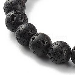 Round Natural Mixed Gemstone Beads Stretch Bracelet&nbsp;BJEW-JB06966