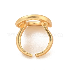 Matte Gold Color Alloy Cuff Rings for Women&nbsp;LS-RJEW-K260-07A