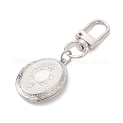Oval Brass Locket Pendants Decorations&nbsp;KK-CJ2A51-P