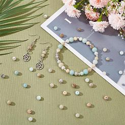 4 Strands Natural Flower Amazonite Beads Strands&nbsp;G-NB0005-09A