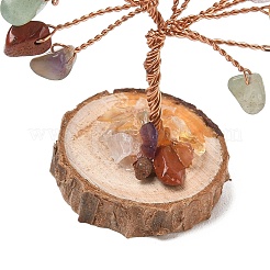 Natural & Synthetic Mixed Gemstone Chips Tree of Life Decorations&nbsp;GG-CBAEDF6-01K