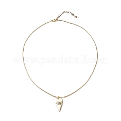 5Pcs 5 Color Cubic Zirconia Heart with Evil Eye Pendant Necklaces Set with Round Snake Chains&nbsp;NJEW-JN04086