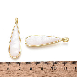 Natural White Shell Pendants&nbsp;X-KK-T073-65B