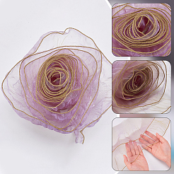 Polyester Lace Trim&nbsp;OCOR-WH0111-11