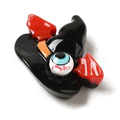 ハロウィーンテーマの漫画樹脂カボション  帽子  24.5x20.5x8mm&nbsp;CRES-D043-01E