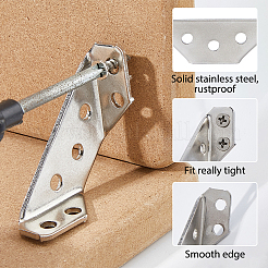 201 Stainless Steel Furniture Angle Code&nbsp;DIY-WH0750-359