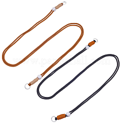 ポリエステル携帯ストラップ2色2個  absのプラスチックパーツ  ミックスカラー  1212mm  1pc /カラー&nbsp;HJEW-GF0001-68A