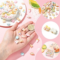 70個7スタイル不透明樹脂カボション  ミックスカラー  混合図形  8~16x8.5~15x5~8mm  10個/スタイル&nbsp;RESI-YW0006-13