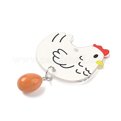 Printed Acrylic Pendants&nbsp;OACR-G059-01B