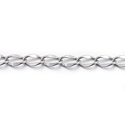 変色防止304ステンレススチールチェーンエクステンダー  ステンレス鋼色  49~52x2.5mm&nbsp;STAS-L214-04B