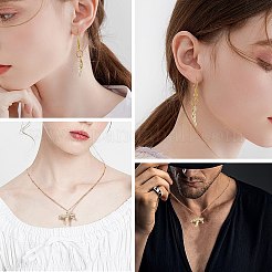 8Pcs 4 Style Brass Pendants&nbsp;KK-SZ0006-23