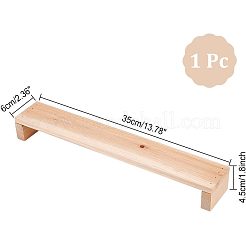 木製の手描きスタンド  DIY セラミック & 粘土ツール用  アンティークホワイト  35x6x4.5cm  1個/袋&nbsp;DIY-CA0004-82