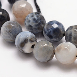 Natural Fire Crackle Agate Bead Strands&nbsp;X-G-K166-07F-8mm-05