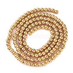 Electroplated Synthetic Non-magnetic Hematite Beads Strands&nbsp;G-H027-C01-02