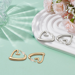 4 Pairs 2 Colors Alloy Stud Earrings&nbsp;EJEW-GO0003-07